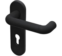 Гарнитур на накладке для противопожарных дверей NEMEF 2916/03 PZ72 цвет черный, толщина дверей 68-75 мм 69249