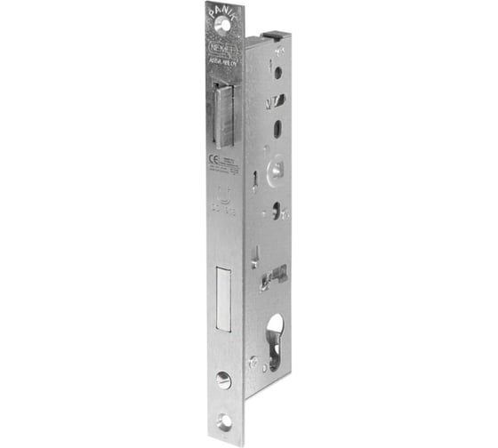 Корпус замка NEMEF 9632/07/30mm PZ нержавеющая сталь, front 24x245, DIN 69114