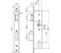 Корпус огнестойкого замка NEMEF 9673/08/35mm PZ92, лев. наружу прав. внутрь направление 2,3, Антипаник, разрез. шток, фронт. планка 24x245 н 69510 2