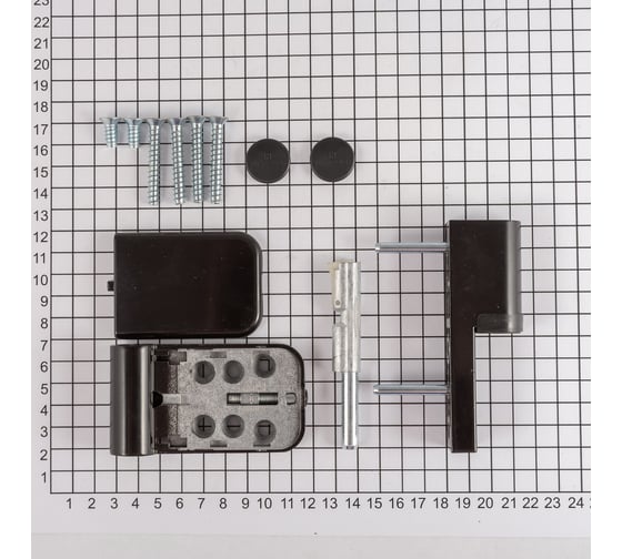 Петля SIMONSWERK SIKU 3D Serie K 4045 H9 коричневая, для дверей из PVC, вес полотна до 80 кг, фальц 15-19 мм 67521