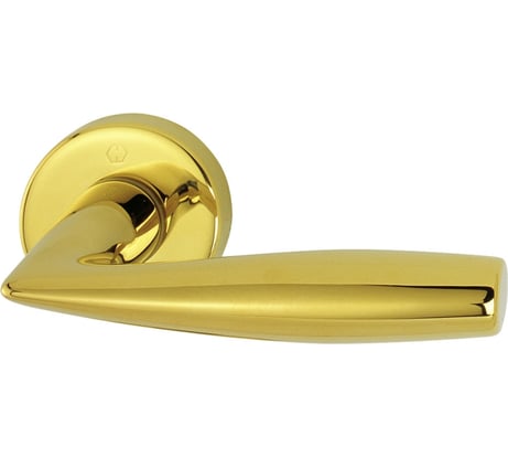 Ручка HOPPE M1515/23K Vitoria F77-R полированная латунь-Resista, Schnellstift, А=64-79mm, без нижних розеток, крепление розеток на саморезы 65899