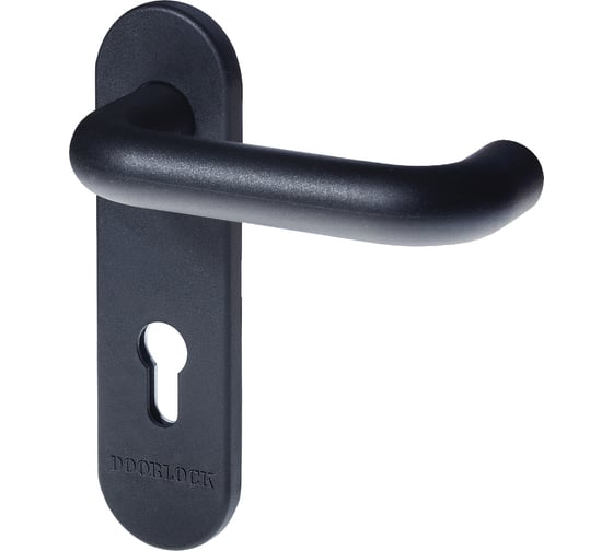 Гарнитур для пожарных дверей DOORLOCK V S38KP/F PZ72 серия Variant, на короткой накладке, черный, подпружиненная, А=47-75мм 79050