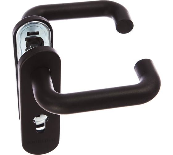Гарнитур для пожарных дверей DOORLOCK V S38KP/F PZ72 серия Variant, на короткой накладке, черный, подпружиненная, А=47-75мм 79050