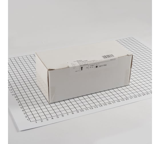 Гарнитур на накладке для противопожарных дверей HOPPE  FS-K138/353K Paris PZ72mm F9016 белый пластик А=40-66мм 65798