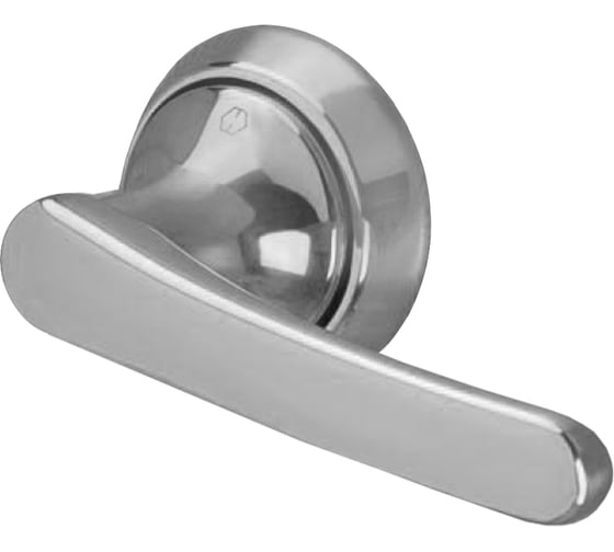 Замок с ручкой HOPPE HCS M198 Porto F41 хром матированный без фальца, A=35-45mm 65436 1