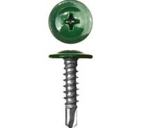 Саморезы Tech-Krep прессшайба, сверло 4,2х16 6005 зеленый 1000шт 00005924