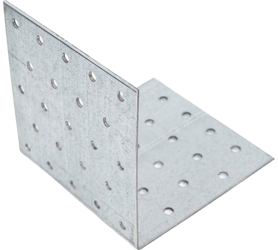 Уголок крепежный STARFIX равносторонний, 100x100x100 мм, KUR белый цинк SMP-26442-1