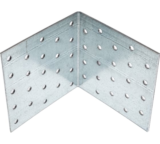 Уголок крепежный STARFIX равносторонний, 100x100x100 мм, KUR белый цинк SMP-26442-1