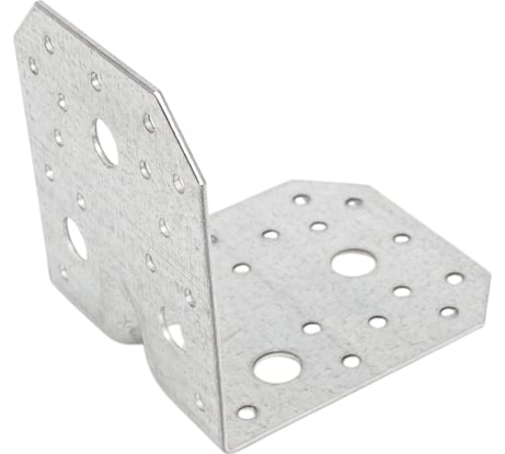 Уголок крепежный STARFIX усиленный, 90x100x100 мм С 2.0 мм, белый цинк SMP-45798-1