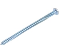 Шуруп STARFIX 6.3x100 мм, полусферическая головка, белый цинк, острый, DIN 7981, 10 шт. в зип-локе SMZ3-58360-10