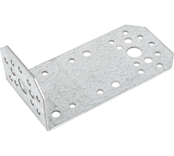 Уголок крепежный STARFIX асимметричный, 65x130x50 мм, KUAS белый цинк SMP-43143-1