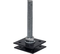 Анкер регулируемый по высоте КРЕП-КОМП 120x200x120 мм, м24, окрашенный арв12024к