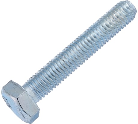 Болт Стройметиз М10x80 DIN 933, класс прочности 5.8, цинк 2 шт. европодвес 00000013909 30111412