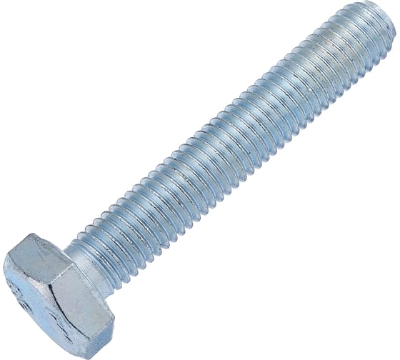 Болт Стройметиз М10x120 DIN 933, класс прочности 5.8, цинк 2 шт. европодвес 11462 30111612
