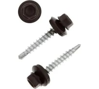 Саморез HAUPT 4.8х70 мм, крашеный, в упаковке 100 шт., шоколад (RAL 8017) 4673729050951