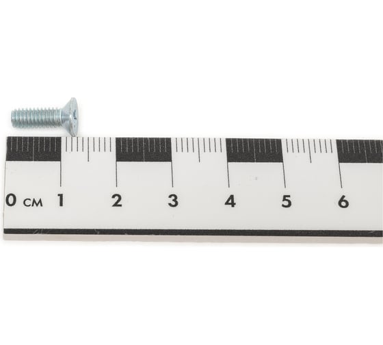 Винт Стройметиз M4x12, DIN 965, потайная головка, цинк, 16 шт. европодвес 00000076301 309412116