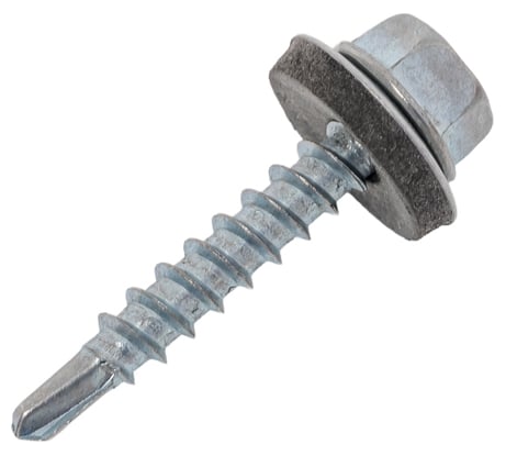 Саморез Стройметиз 4,8x28 мм, кровельный, цинк, 20 шт. европодвес 00000058630 2070221