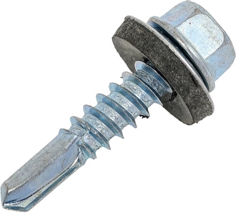 Саморез Стройметиз 5,5x25 мм, кровельный, цинк, 12 шт. европодвес 00000076760 2070281