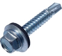 Саморез Стройметиз 4,8x64 мм, кровельный, цинк, 12 шт. европодвес 00000061628 2070251