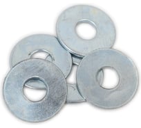 Шайба Стройметиз 6 плоская (кузовная), DIN 9021, цинк, 20 шт, европодвес 00000053040 307004120