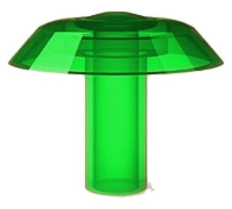 Термошайба ЭНТЕН ножка 4 мм, D38, комплект с прокладкой, зеленая, уф-защита, 25 шт. 072