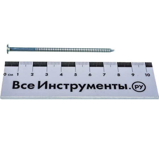 Гвозди для ондулина Стройбат оц.80 мм с пл.шляпкой, коричневый 100 шт 252580