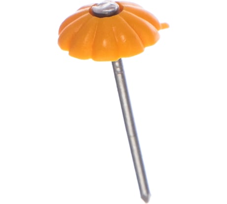 Декоративные гвозди с пластмассовой головкой Стройбат желтый 80 шт 089211