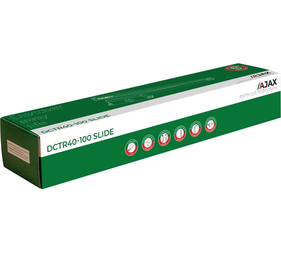 Доводчик дверной AJAX DCTR40-100 slide BR коричневый 48695