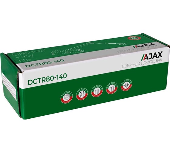 Доводчик дверной AJAX DCTR80-140 (TDR-140) 80-140 кг, WH белый 47561