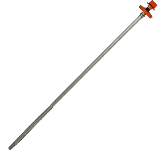 Саморез для сэндвич-панелей HARDWEX ТМ HWX5-P10-6.3/5.5x240 мм, св.№3, RUSPERT, RAL 2004, 50 шт. 5190000452130