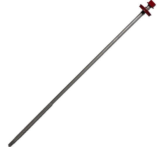 Саморез для сэндвич-панелей HARDWEX ТМ HWX5-P10-6.3/5.5x240 мм, св.№3, RUSPERT, RAL 3003, 50 шт. 5190000452147