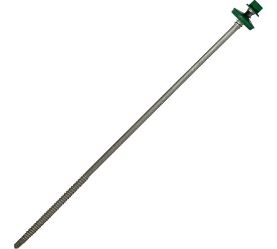 Саморез для сэндвич-панелей HARDWEX ТМ HWX5-P10-6.3/5.5x240 мм, св.№3, RUSPERT, RAL 6029, 50 шт. 5190024092770