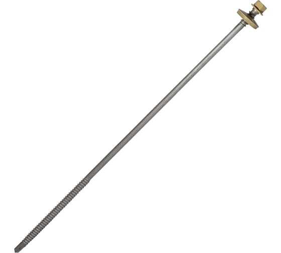 Саморез для сэндвич-панелей HARDWEX ТМ HWX5-P10-6.3/5.5x240 мм, св.№3, RUSPERT, RAL 1014, 50 шт. 5190000452093