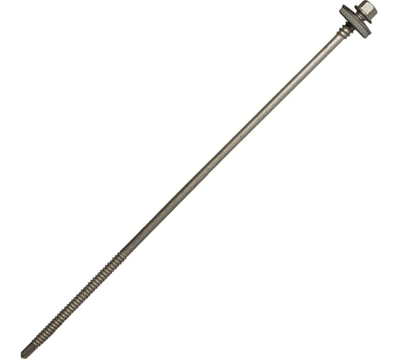 Саморез для сэндвич-панелей HARDWEX ТМ HWX5-P10-6.3/5.5x240 мм, св.№3, RUSPERT, 50 шт. 5190000452079