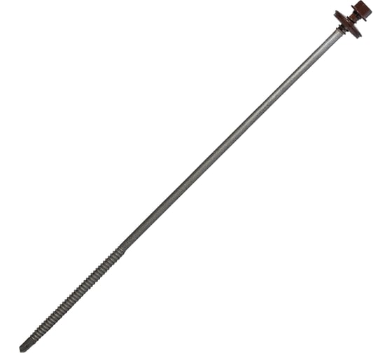 Саморез для сэндвич-панелей HARDWEX ТМ HWX5-P10-6.3/5.5x240 мм, св.№3, RUSPERT, RAL 8017, 50 шт. 5190024092831