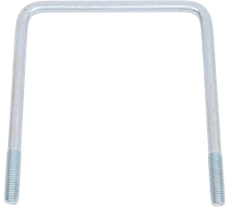 Скоба П-образная Мир Хомутов 120x120 мм, с резьбой М10, без гаек, в упаковке 4 шт. VENT120х120М10PCH51(4)