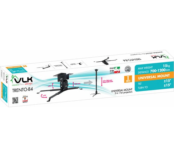 Кронштейн для проекторов VLK TRENTO-84 black