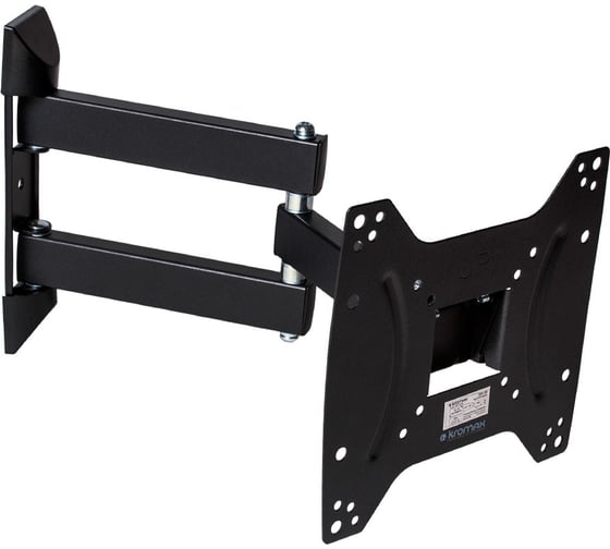 Настенный стальной кронштейн для TV KROMAX 15-55 max 35 кг DIX-24 black