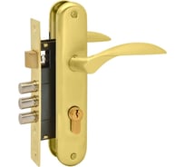 Врезной замок НОРА-М NEW 94-62 мм золото 16925