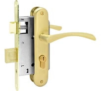 Врезной замок НОРА-М NEW 100-55 мм золото 16914