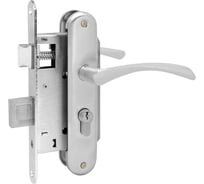 Врезной замок НОРА-М NEW 100-55 мм мат.хром 16915