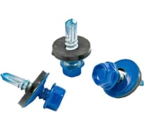 Саморез кровельный Квадра 5.5x19 мм, RAL 5005 синий сигнал, коробка 4000 шт., сверло PT.3 519500504001