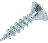 Саморез универсальный Квадра 4.5x20 мм, белый, потайная голова, цинк, кoробка 1000 шт. 453020011000