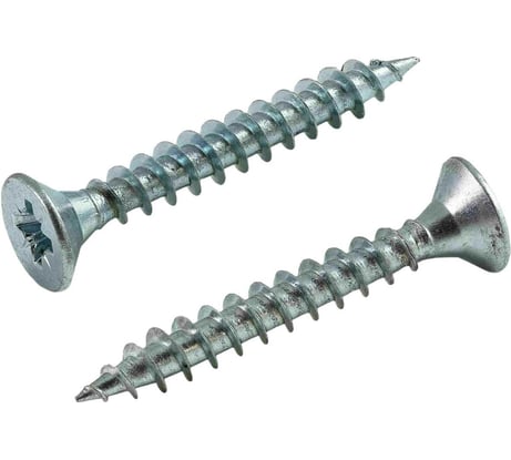 Саморез универсальный Квадра 4.5x20 мм, белый, потайная голова, цинк, упаковка 20 шт. 453020020812