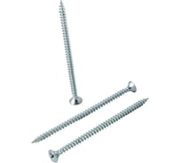 Саморез универсальный Квадра 6x45 мм, белый, потайная голова, цинк, упаковка 6 шт. 603045068120