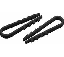 Дюбель-хомут для круглого кабеля ЭРА 11-18 мм черный 100 шт 45/1350 Б0045085