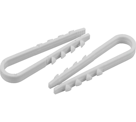 Дюбель-хомут для круглого кабеля ЭРА 11-18 мм белый 100 шт 45/1350 Б0045082