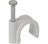 Круглая скоба ЭРА 14 мм, пластиковая Б0038897