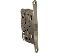 Защелка сантехническая магнитная Ренц с пластиковой ответной планкой, супер сатин хром INLBM 5096 pl SSC