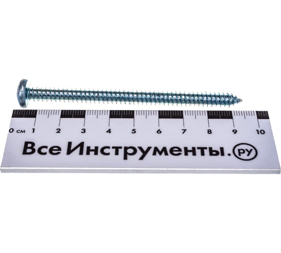 Шуруп с полукруглой головкой Tech-Krep DIN 7981 6,3х90 остр. 100шт УТ-00005460